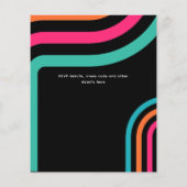 70sグルーヴィブギーレトロディスコ誕生日パーティー (裏面)