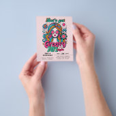 70sグルーヴィブギーレトロディスコ誕生日パーティー チラシ (手)