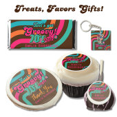 70sグルーヴィブギーレトロディスコ誕生日パーティー 招待状