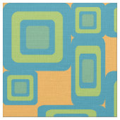 70sスタイルの立方体パターン ファブリック (クローズアップ)