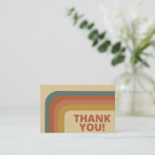 70'sスタイルレトロありがとう名刺 名刺 (スタンド正面)