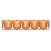 70sスタイル幾何学的デザイン ショートテーブルランナー (横)