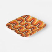 70sスタイル幾何学的デザイン ペーパープレート (傾斜あり)