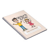 70sスラングパーソナライズされたをテーマにしたノートブック ノートブック (右側)