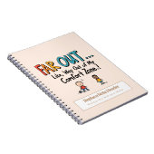 70sスラングパーソナライズされたをテーマにしたノートブック ノートブック (右側)