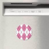 70sタータンチェックパターンPinky マグネット (インサイチュ (食洗機))