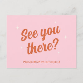 70sディスコの輝きカラフルモダンレトロ結婚の ポストカード