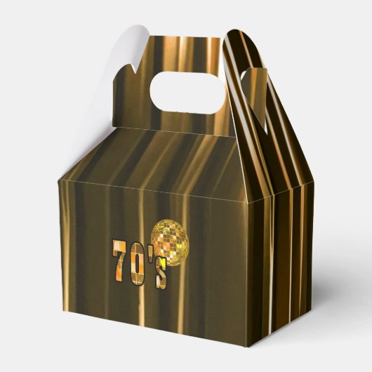 70sディスコパーティー フェイバーボックス (正面サイド)