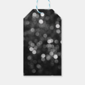 70'sディスコ誕生日シルバーグリッターボールありがとう ギフトタグ (裏面)