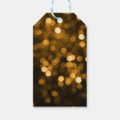 70'sディスコ誕生日金ゴールドグリッターボールありがとう ギフトタグ (裏面)