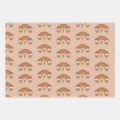 70sノスタルジアレトログルービークリスマス ラッピングペーパーシート (正面2)