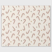 70sノスタルジアレトログルーヴィキャンディーケインクリスマス ラッピングペーパー (フラット)