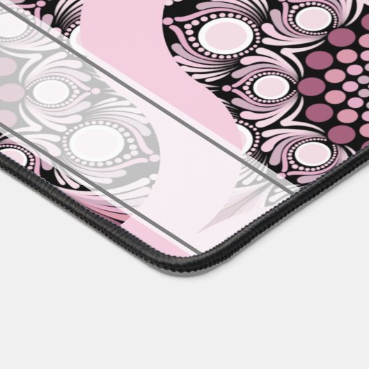 70sパーソナライズされたダスキーバラさくらんぼブロッサムマンダラ デスクマット (コーナー)