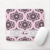 70sパーソナライズされたダスキーバラさくらんぼブロッサムマンダラ マウスパッド (マウス)