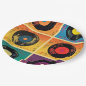 70sビニールレコードアルバムカスタムキッチン ペーパープレート (アングル)