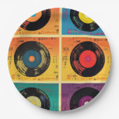 70sビニールレコードアルバムカスタムキッチン ペーパープレート (正面)