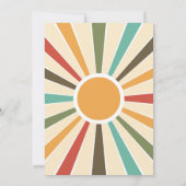 70sビニールレコードノスタルジア結婚式招待状 招待状 (裏面)