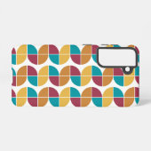 70sファンキーヴィンテージ幾何学的パターン samsung galaxyケース (裏面横)