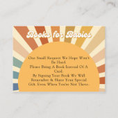 70sベビーシャワーボヘミアンシャワーボホサンシャイン エンクロージャーカード (正面)