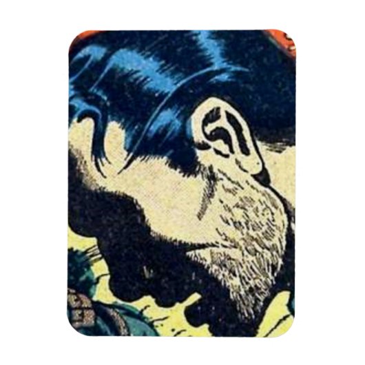 70sホラーヴィンテージ漫画 |クラシックとレトロ マグネット (縦)