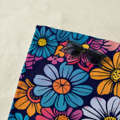 70sボホレトロフローラ花 ビーチタオル (インサイチュ)