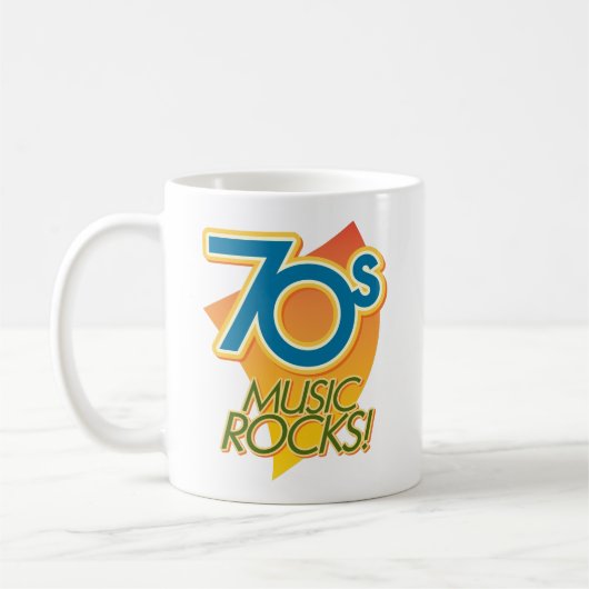 70sミュージックロック! コーヒーマグカップ (左)
