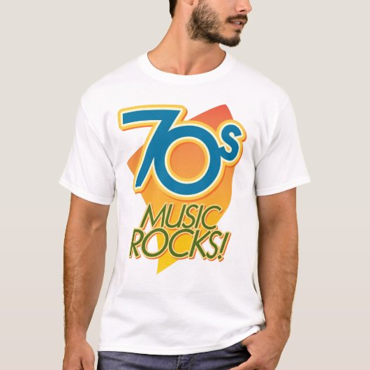 70sミュージックロック！ tシャツ (正面)