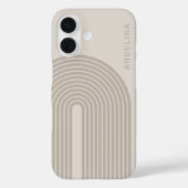 70sライインスパイアンアート – ニュートラルレインボーアーチ Case-Mate iPhoneケース (裏面)