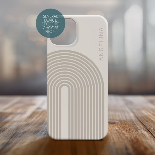 70sライインスパイアンアート – ニュートラルレインボーアーチ Case-Mate iPhoneケース