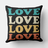 70sラブレトロ動揺してリピート型 クッション (裏面)