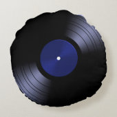 70sレコードアルバムビニールラウンドピロー ラウンドクッション (裏面)