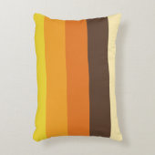 70sレトロのストライプのな色パターン アクセントクッション (正面(垂直))