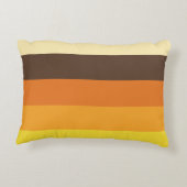 70sレトロのストライプのな色パターン アクセントクッション (裏面)