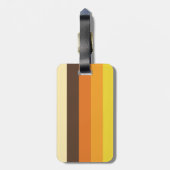 70sレトロのストライプのな色パターン ラゲッジタグ (裏面縦)