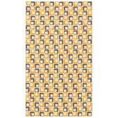 70sレトロの正方形はパターンを形づけます テーブルクロス (正面)