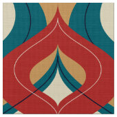 70sレトロの生地 ファブリック (クローズアップ)