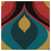 70sレトロの生地 ファブリック (クローズアップ)