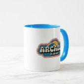 70sレトロアルカディアミシガンヴィンテージマグカップ マグカップ (正面右)