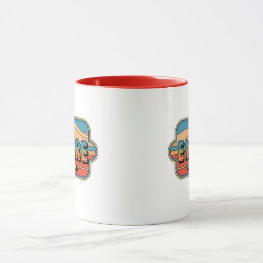 70sレトロエンパイアミシガンヴィンテージ マグカップ (中央)