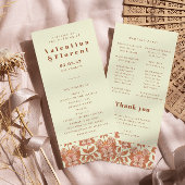 70sレトロオインスパイアレンジ結婚式 プログラム