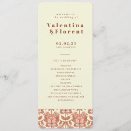 70sレトロオインスパイアレンジ結婚式 プログラム