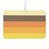 70sレトロストライプのカラーパターン カーエアーフレッシュナー (裏面)