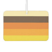 70sレトロストライプのカラーパターン カーエアーフレッシュナー (正面)