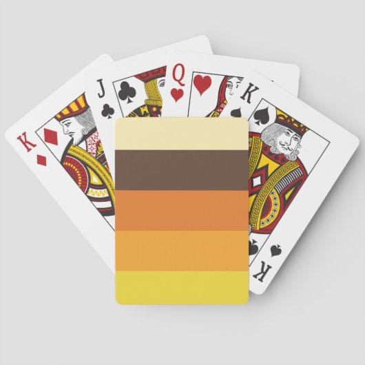 70sレトロストライプのカラーパターン トランプ (裏面)