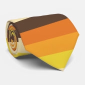 70sレトロストライプのカラーパターン ネクタイ (ロール)