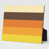 70sレトロストライプのカラーパターン フォトプラーク (側面)