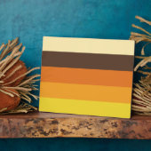 70sレトロストライプのカラーパターン フォトプラーク (側面)