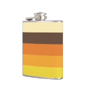 70sレトロストライプのカラーパターン フラスク (左)