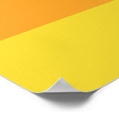 70sレトロストライプのカラーパターン ポスター (角)