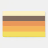 70sレトロストライプのカラーパターン ポストイット (正面)